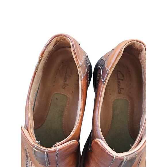 Clarks Men's Escalade Slip-On Loafers Brown Size 8 - Picture 6 of 7